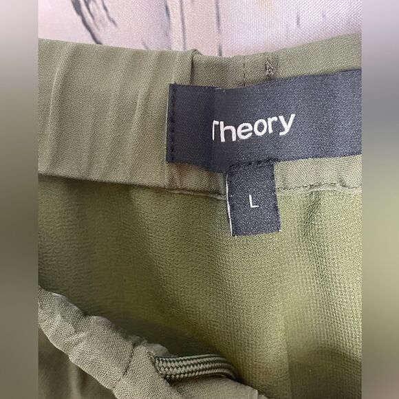 Theory Relaxed Fit Pull-On Pants Cargo Pockets L - Picture 6 of 6